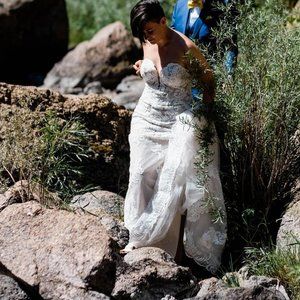 Essense of Australia Lace Wedding Dress